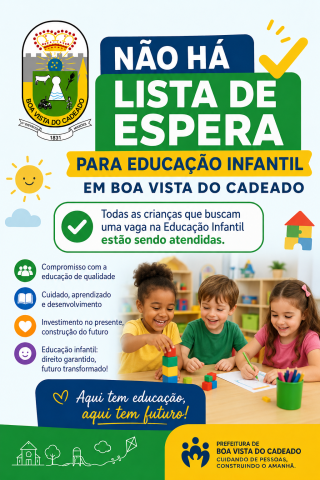 LISTA DE ESPERA EDUCAÇÃO INFANTIL 2026