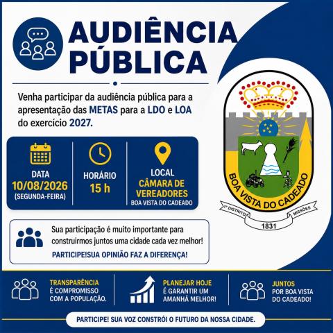 AUDIÊNCIA PÚBLICA